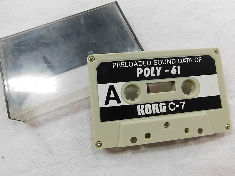 Korg Poly 61 two Original Data Tapes image 1
