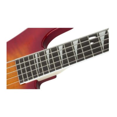Jackson JS Series Concert Bass JS3VQ 5-String Electric Guitar with Amaranth Fingerboard (Right-Handed, Cherry Burst) image 9