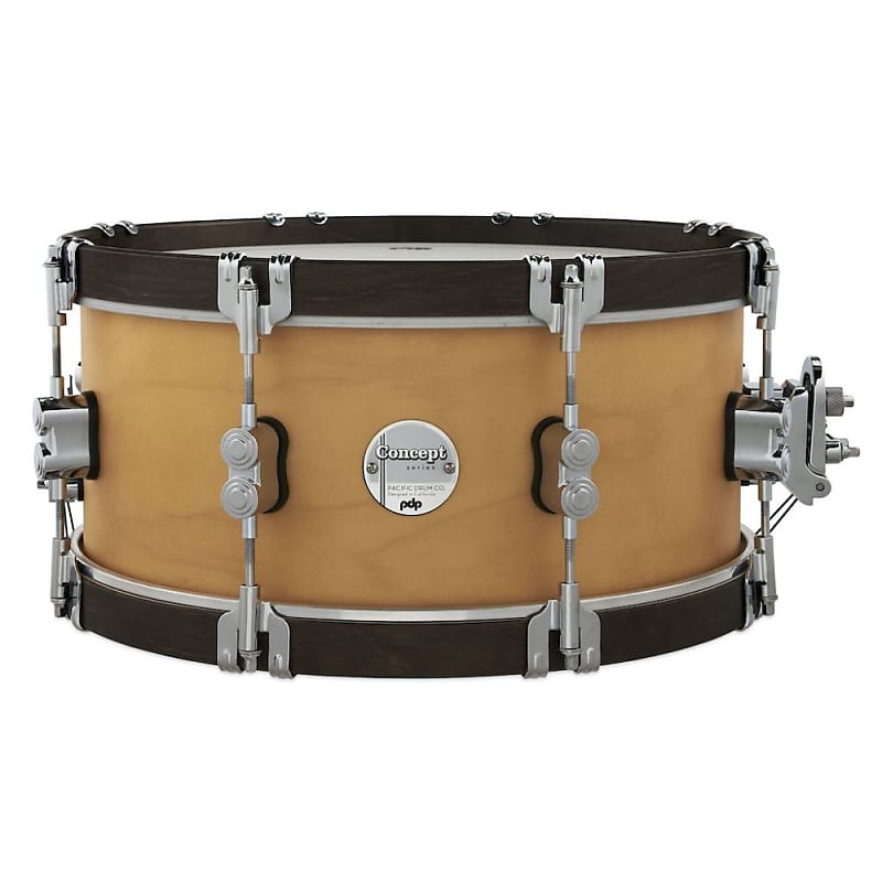 PDP Concept Maple Classic Snare Drum 14x6.5 - Natural/Walnut Hoops