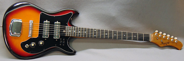 Harmony H802 Electric Guitar Sunburst Vintage 1980s