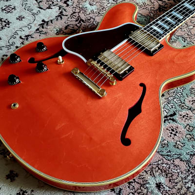Left Handed Gibson Murphy Lab 1959 ES-355, Ultra Light Aged, Watermelon Red, Mint  with COA, OHSC! image 5
