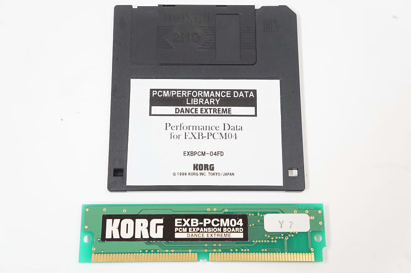 KORG EXB-PCM04 DANCE EXTREME PCM Expansion Board w/ Floppy Disk image 1