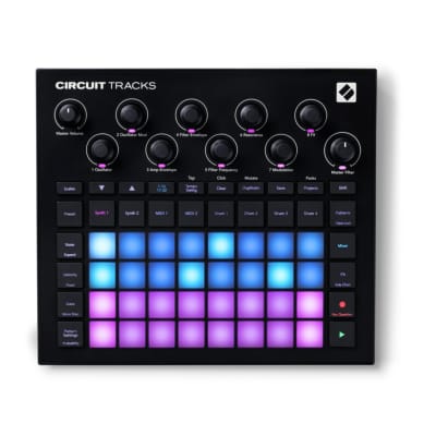 Novation Circuit Tracks Groovebox Bundle with Knox Gear 4-Port USB 3.0 Hub, 32GB microSD Card, & 1/4-Inch TRS Cables image 2