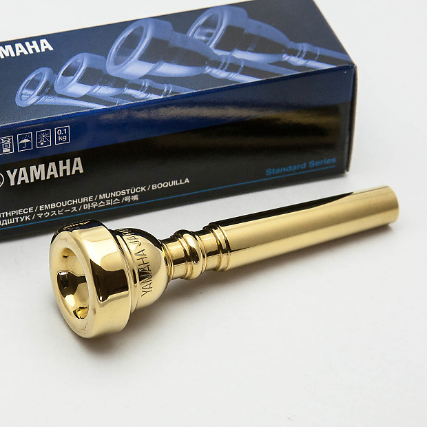 Genuine Yamaha Standard 13B4 24K Gold Trumpet Mouthpiece NEW