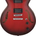 Ibanez AM53 AM Artcore Semi-Hollow Body Electric Guitar, Sunset Red Flat