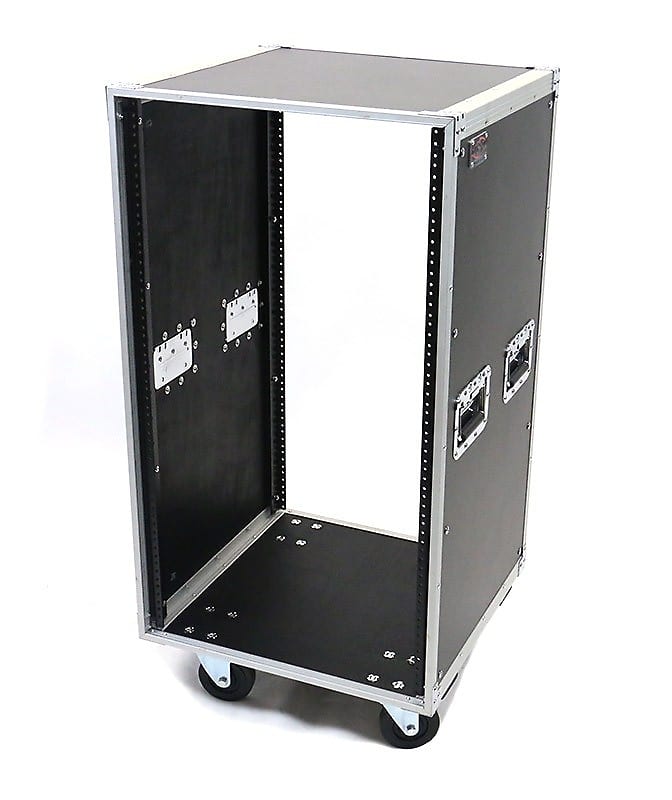 OSP 20 Space ATA-style Amp /Effects Studio Rack Case with Wheels KD20U image 1