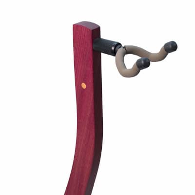 Zither Wooden Guitar Stand - Solid Purple Heart Wood - Best for Acoustic, Electric, or Classical image 3