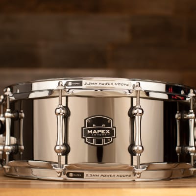 MAPEX ARMORY 14 X 5.5 TOMAHAWK NICKEL OVER STEEL SNARE DRUM image 1
