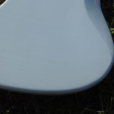 3lbs 12oz BloomDoom Nitro Lacquer Aged Relic Faded Sonic Blue Jazz-style Vintage Custom Guitar Body image 16