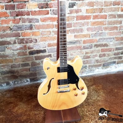 Washburn HB-30 Hollowbody Electric Guitar w/ OHSC (2000s, Natural Maple) image 9