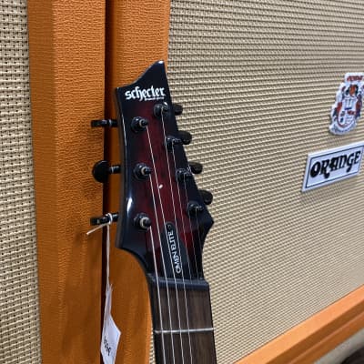 Schecter Omen Elite-7 Multiscale 2022 - Present - Black Cherry Burst image 5