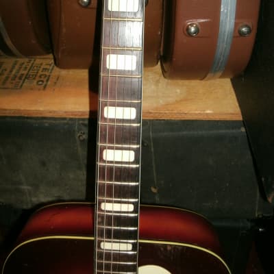 1947-51 Kay 17" Archtop guitar cherry sunburst DeArmond pickup image 3