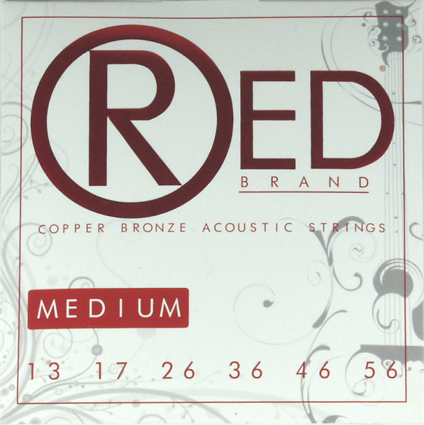 Cleartone 7313 Red Brand Acoustic Strings - Medium (13-56) image 1