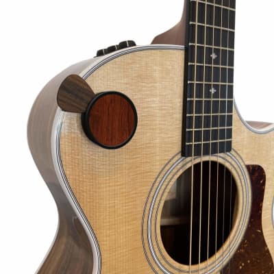 Indian Rosewood Pick Puck by Thalia - GuitarSafe™ Technology (NO Adhesive) Pick Holder image 1