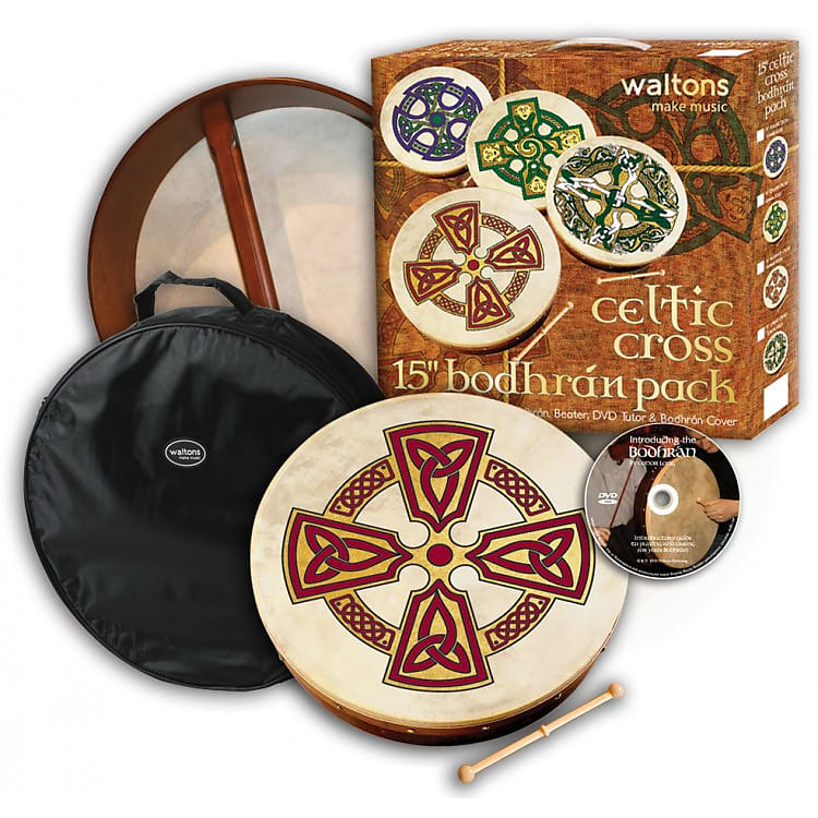 Bodhran Irish Drum Waltons 15 Inch 'I Love Ireland