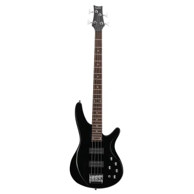 Glarry 44 Inch GIB 4 String H-H Pickup Laurel Wood Fingerboard Electric Bass Guitar with Bag and other Accessories 2020s - Black image 11