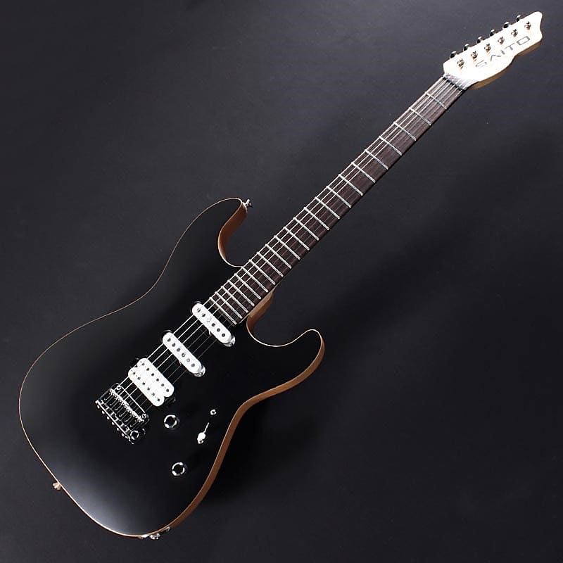 SAITO Guitars S-Series S-622 SSH (Black) #211831 -Made in
