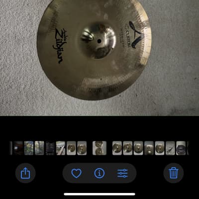 Cymbal info: Hi-Hats 14” Fast Crash 14” Crash 16” Ride 20” Original transport bag. Original individual bags for each cymbal. image 2