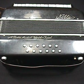 Vintage Italian Made Noble 12 Bass Accordion in it's Original Case & Ready to Play as-is image 3