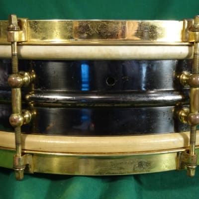Ludwig Inspiration Snare Drum c.1918-26 Black Nickel/Gold image 16