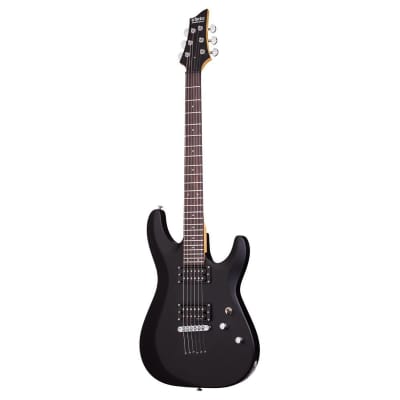 Schecter C-6 Deluxe Electric Guitar (Satin Black) for sale