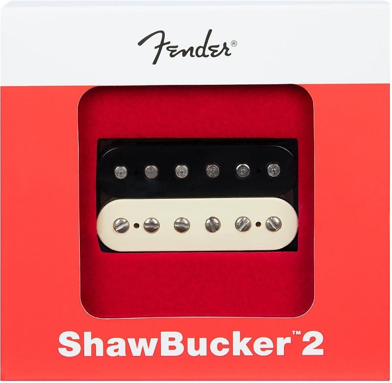 Genuine Fender ShawBucker 2 Humbucking Guitar Pickup - ZEBRA, Bridge or Neck image 1