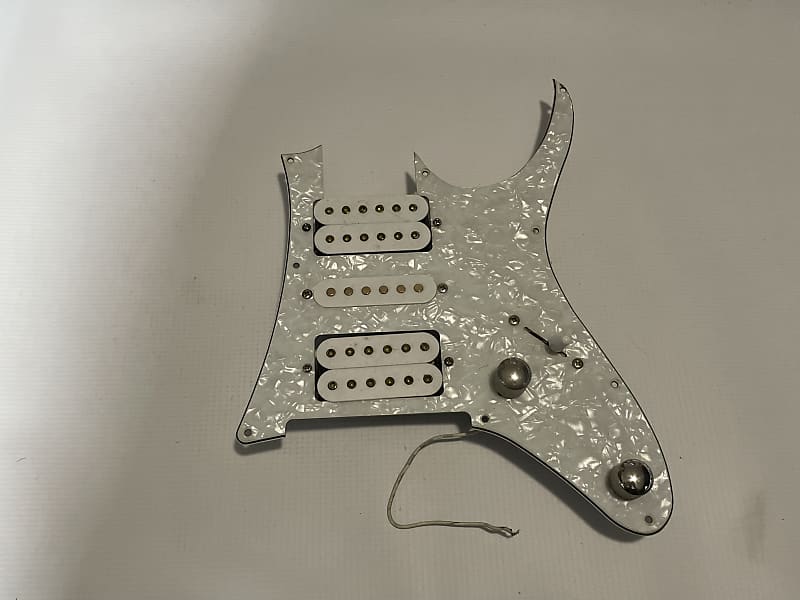 2000's Ibanez RG Series Style Guitar Loaded White Pickguard Set Pickups image 1