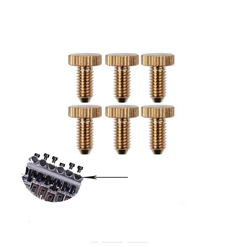 Floyd Rose Gold Bridge Saddle Adjustment Fine Tuning & Reverb