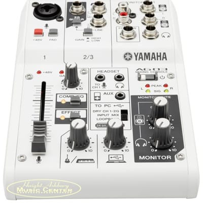 Yamaha AG03 Multi-Purpose Combo, 3-Channel Mixer/USB Audio Interface image 3