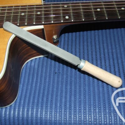 Goldo Double Side FRET FILE for CROWNING Guitar and Bass -  Luthier Tool for sale