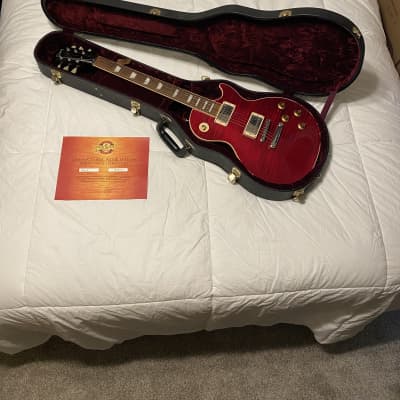 2002 Gibson Les Paul Custom Shop Series 5 - Cranberry Red image 4