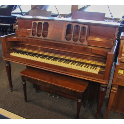 Kimball Console Piano | Polished Mahogany image 2