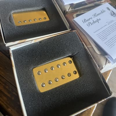 Bare Knuckle Juggernaut Misha Mansoor Humbucker Pickup Set Brushed