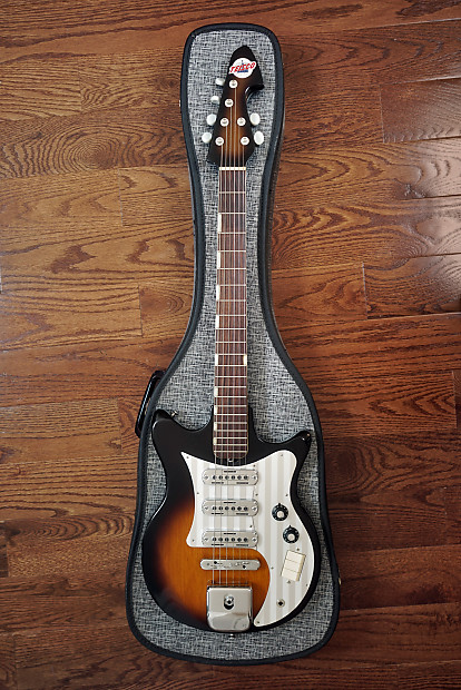 Excellent Vintage 60's Teisco Japan MIJ 3 Pickups ET-310 Excellent Vintage 60's Teisco Japan MIJ 3 Pickups ET-310