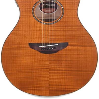 Yamaha APX600FM Flame Maple Acoustic-Electric Guitar  - Amber image 1