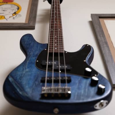 Swanky blue TR-70 PJ bass (custom refinish) image 1