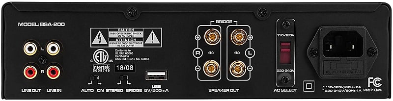 Dayton Audio - BSA-200 - 200W Bass Shaker Bridgeable Stereo