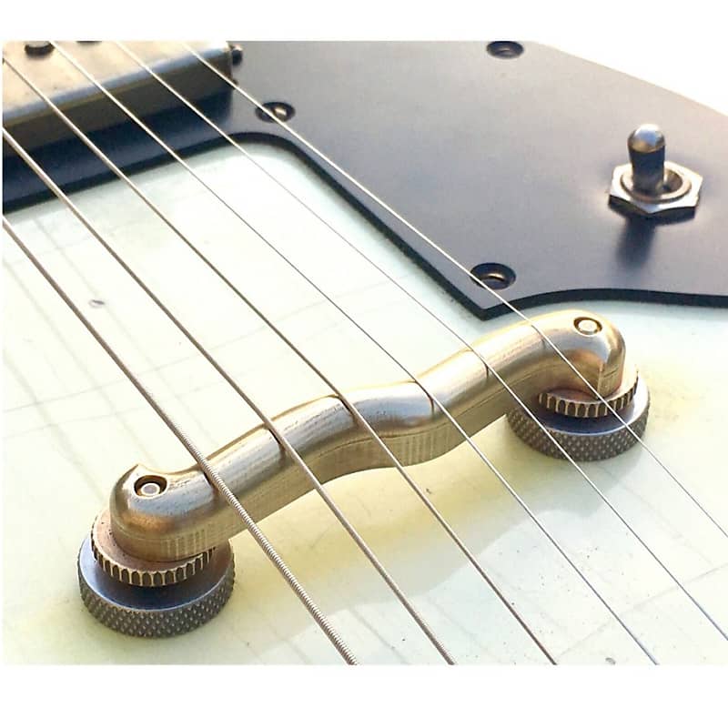 Intonated Floating Slug Base Bridge for Flat Top Guitar, Raw Reverb