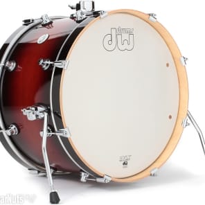 DW DDLG2004TB Design Series Frequent Flyer 4-piece Shell Pack with Snare Drum - Tobacco Burst image 2