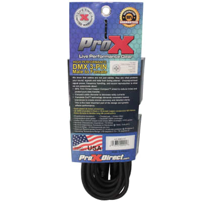 ProX XC-DMX15 15ft 3Pin High Performance Lighting DMX Cable image 4