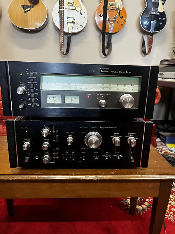 Sansui Au 9900 Integrated Amplifier Tu 9900 Tuner Pair 1980s  			