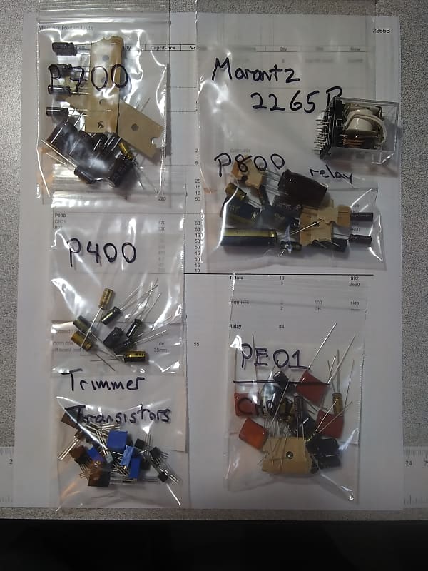 Marantz 2265B Restoration Kit. Caps, Trimmers, Transistors. Quality Parts at a Great Price! image 1