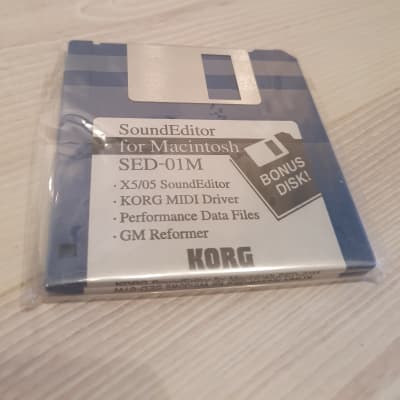 Korg X5D/X5 Manual Plus SED-01 SoundEditor Disk. English Language. Good Condition. Global Ship. image 4