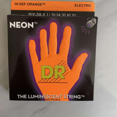 DR NOE-9 HiDef Neon Coated Light Electric Guitar Strings 9-42 2010s - Neon Orange image 1