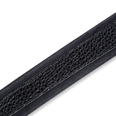 Levy's - MG317DRT-BLK - 2.5" Garment Leather Guitar Strap Dart Design - Black image 3