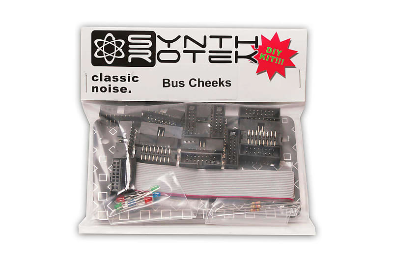 Bus Cheeks DIY Kit - Eurorack Cheeks with built-in Bus Boards - 84HP, 50 Slide Nuts image 1