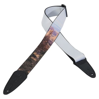 Levy's MPDS2-005 2' Printed Polyester Guitar/Bass Strap - Desert Rocks & Sky image 1