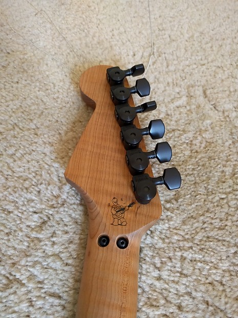 【公式ショップ】 Warmoth Soloist Black Korina,Roasted Flame Maple, emg | Reverb エレキギター