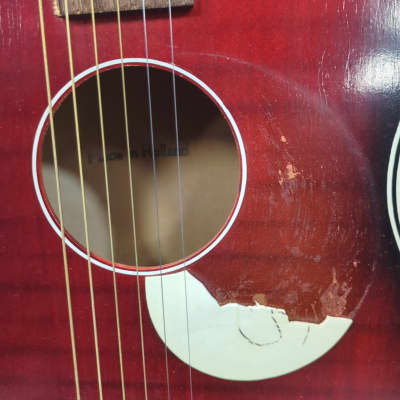Egmond Red Short Scale Acoustic Guitar image 3