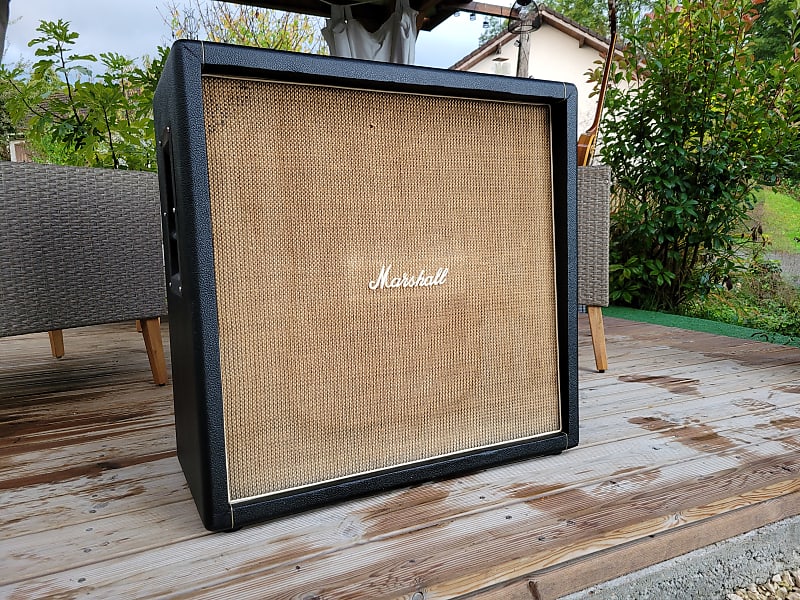 Marshall 1960B 1969 Basketweave - Black Unloaded | Reverb